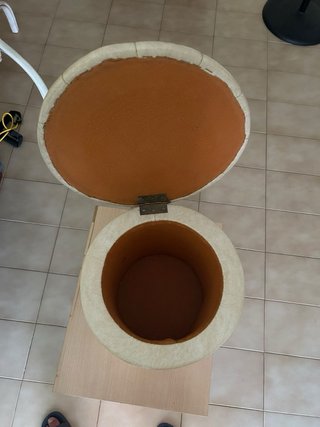 Pouf rotondo stile classico
