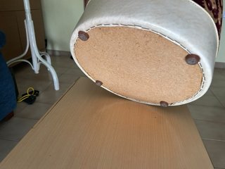 Pouf rotondo stile classico