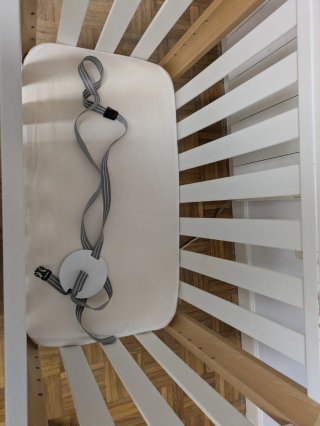 Cuna Colecho Ajustable Blanca y Madera
