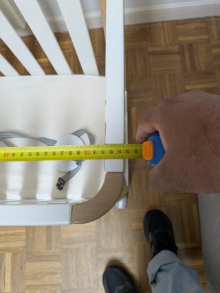 Cuna Colecho Ajustable Blanca y Madera