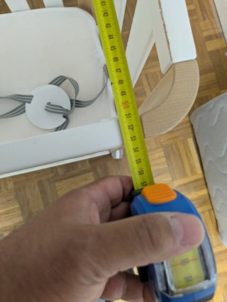 Cuna Colecho Ajustable Blanca y Madera