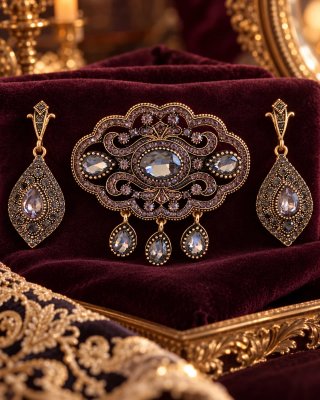 Aderezo de Pendientes y Broche