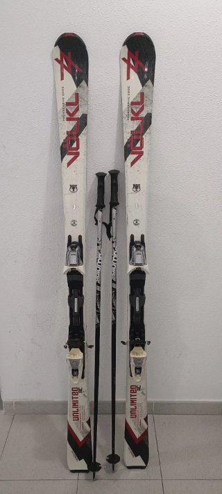 Esquís Völkl Unlimited 173cm con Bastones