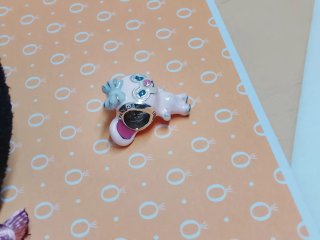 Charm Pandora Gatita Rosa y Plateado