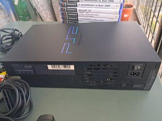 Consola PlayStation 2 Fat Negra + Mando y Juegos