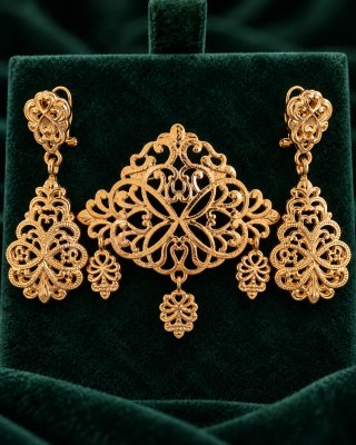 Aderezo de Pendientes y Broche