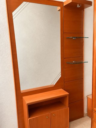 REGALO Recibidor de madera con espejo