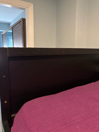 Litera Ikea Madera Negra y dos colchones