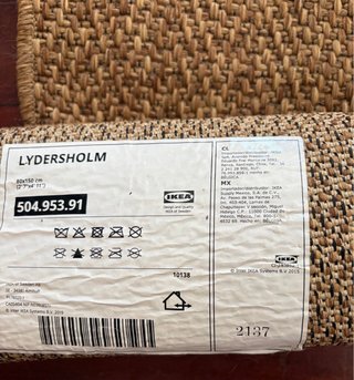 Alfombra Lidersholm Ikea Jute Beige/Marrón