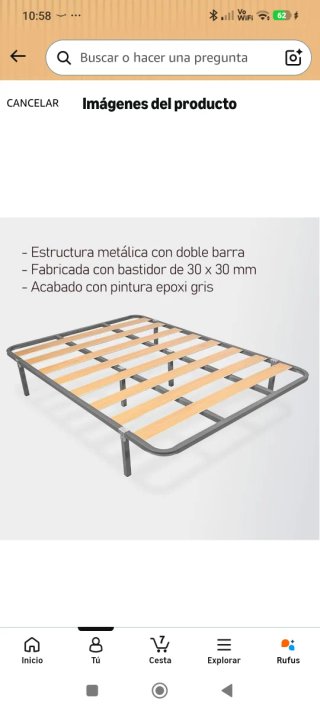 Somier Laminado con Patas
