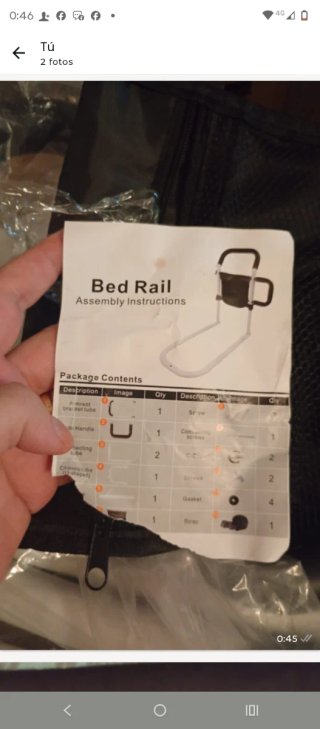 Barandilla de seguridad para cama