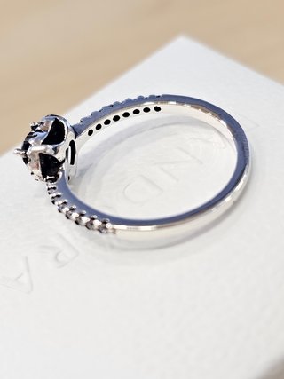 Anillo Pandora Corazón Negro Talla 58+caja