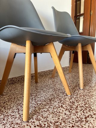 Conjunto 2 Sillas Grises