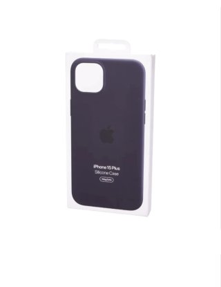 Funda Silicona iPhone 15 Plus MagSafe negro
