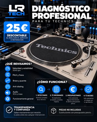 Mantenimiento Platos DJ Technics SL-1200 / SL-1210