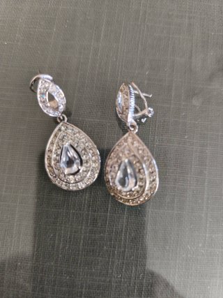 Pendientes de Fiesta Plateados
