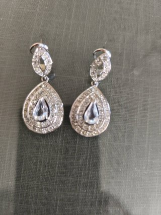 Pendientes de Fiesta Plateados