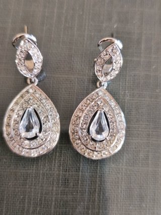 Pendientes de Fiesta Plateados