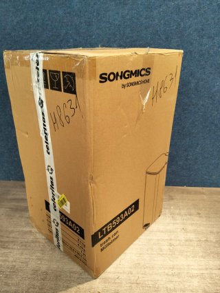 SONGMICS Cubo de Basura de Cocina 30 L Acero