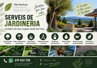 Servicios de jardinería Terres de l'Ebre.