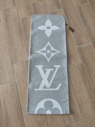 Sciarpa Louis Vuitton grigia e bianca