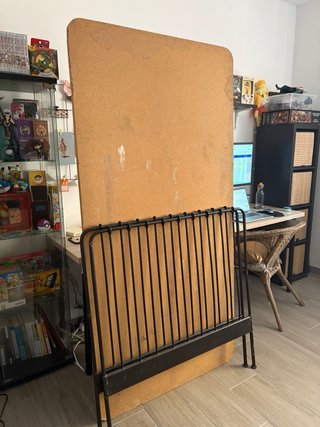 Cama Ikea Meldal Metal Negra