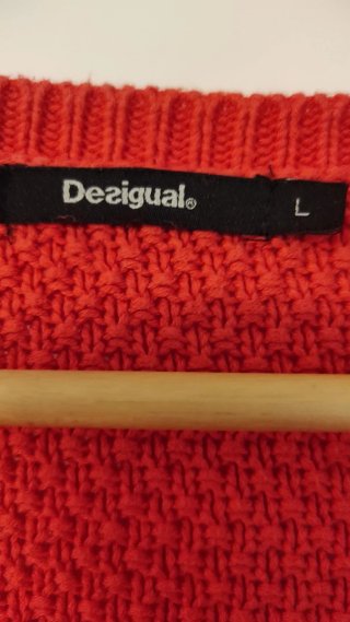 Jersey Desigual coral Talla L