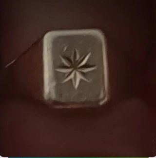 anillo de sello con la Estrella del Norte o destel