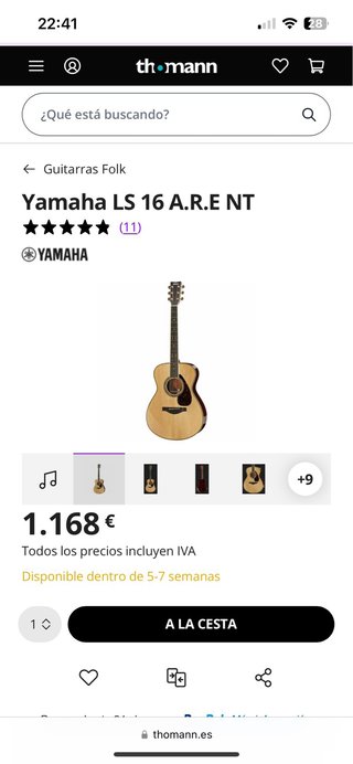 Guitarra Acústica Yamaha LS16