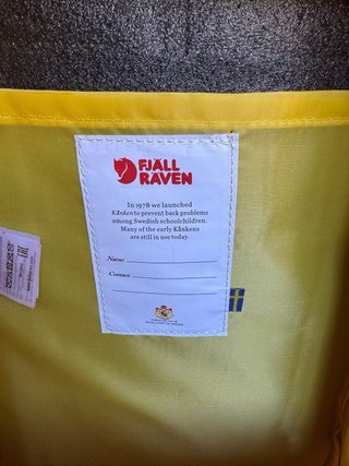 Mochila Fjällräven Kånken – Color Amarillo