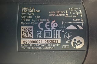 Ingletadora Bosch GTM 12 JL 3 601 M15 001