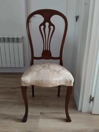 Juego de 6 sillas de comedor de madera