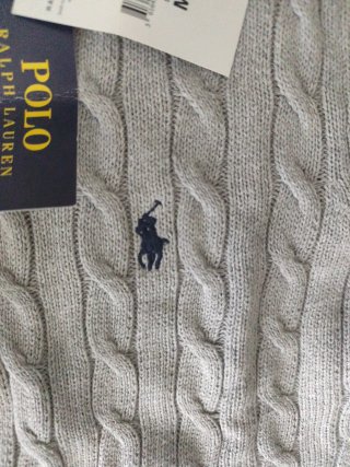 Maglioncino Polo Ralph Lauren Grigio Taglia M