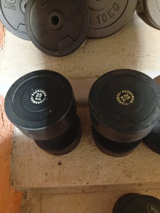 Set de 5 Mancuernas y Discos de Pesas