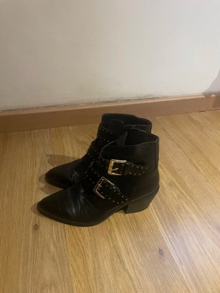 Botines Stradivarius Negros Talla 39
