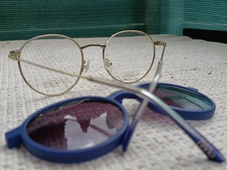 Gafas Nano para graduar  azul/dorado