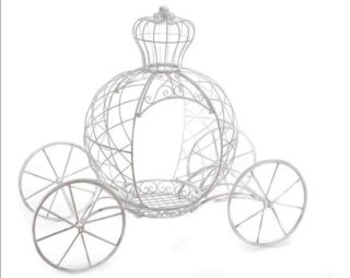Carroza Metal Blanca para Eventos