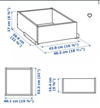 Cajón PAX IKEA 50cm