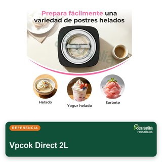 Máquina hacer helados 2L acero inoxidable
