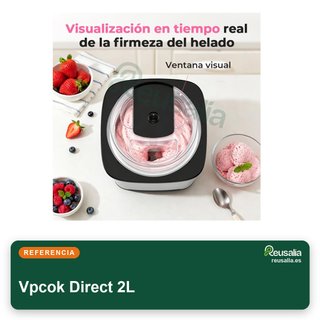 Máquina hacer helados 2L acero inoxidable