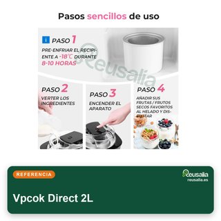 Máquina hacer helados 2L acero inoxidable