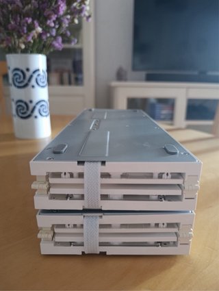 Teclado portátil plegable blanco
