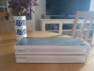 Teclado portátil plegable blanco