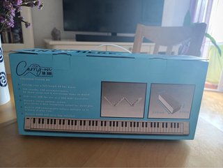 Teclado portátil plegable blanco