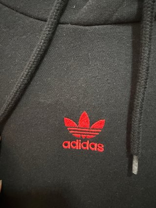 Sudadera Adidas Negra y Roja