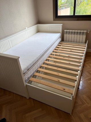 Diván Ikea Blanco con Colchones