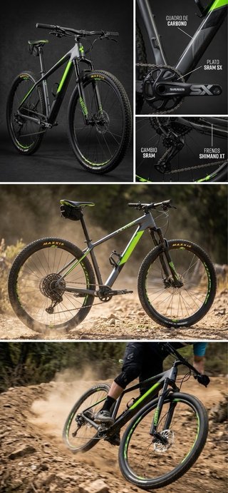 Bicicleta MTB Carbono Cube Reaction talla M