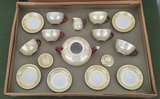 Mini set 6 tazzine caffè giocattolo vintage