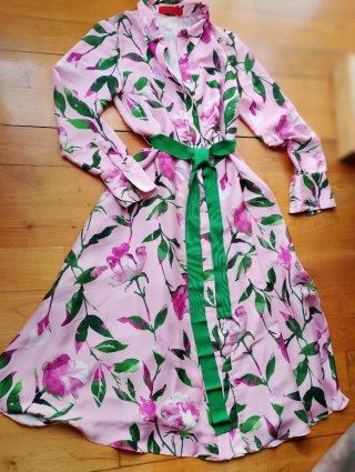 Vestido floral Carolina Herrera