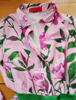 Vestido floral Carolina Herrera